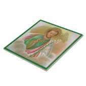 Sint-Joseph van een "Pilgrimage Card" (Detail; B 0 Tegeltje (Zijkant)