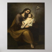 Sint Joseph With Child Poster (Voorkant)