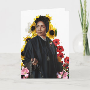 Sint Josephine Bakhita Opgevouwen Wenskaart Kaart
