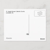 Sint-Joseph's Church Briefkaart (Achterkant)