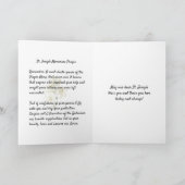 Sint-Joseph's Day Feast Jesus Religious Prayer Car Kaart (Binnen)