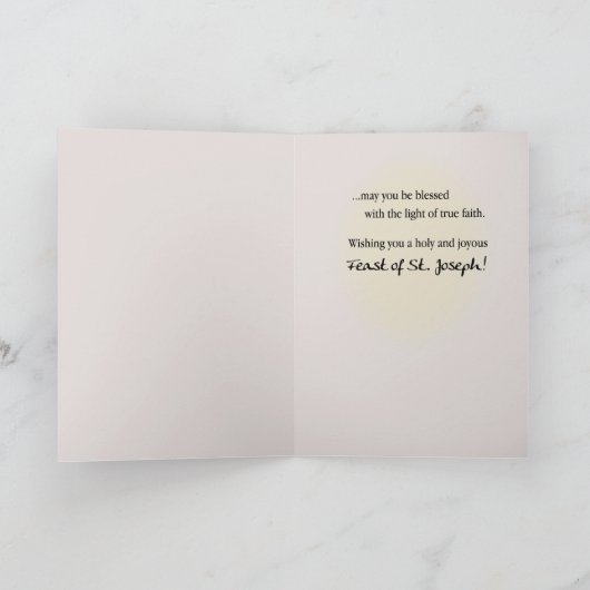 Sint-Joseph's Day Praying Hands Kaart (Binnen)