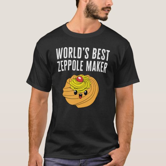 Sint Joseph's Day World's Best Zeppole Maker Ital T-shirt (Voorkant)