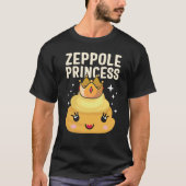 Sint-Joseph's Day Zeppole Princess Cute Italiaanse T-shirt (Voorkant)