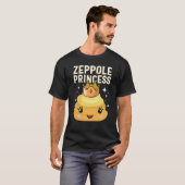 Sint-Joseph's Day Zeppole Princess Cute Italiaanse T-shirt (Voorkant volledig)