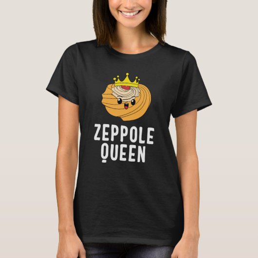 Sint-Joseph's Day Zeppole Queen Crown Cute Italia T-shirt (Voorkant)