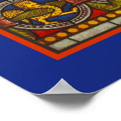 Sint-Joseph's Dream Glas in lood Chartres Window Poster (Hoek)