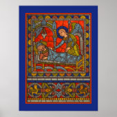 Sint-Joseph's Dream Glas in lood Chartres Window Poster (Voorkant)