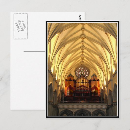 Sint-Joseph's kathedraal - Choir Loft / Organ Pipe Briefkaart (Voorkant / Achterkant)