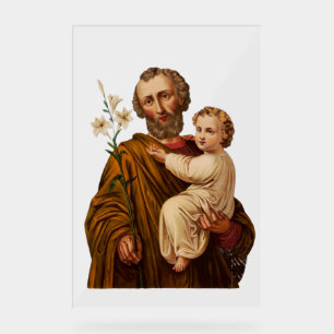 Sint-Jozef beschermer van de Heilige Familie Acryl Bord