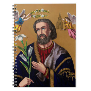 Sint Jozef beschermer van de Heilige Familie Notitieboek