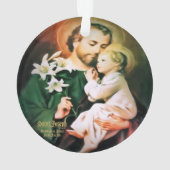 Sint-Jozef, Beschermer van Jezus Ornament (achterkant)