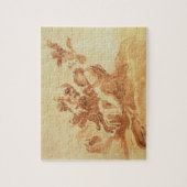 Sint-Jozef bewondert het Christus Kind (pen, inkt, Legpuzzel (Verticaal)