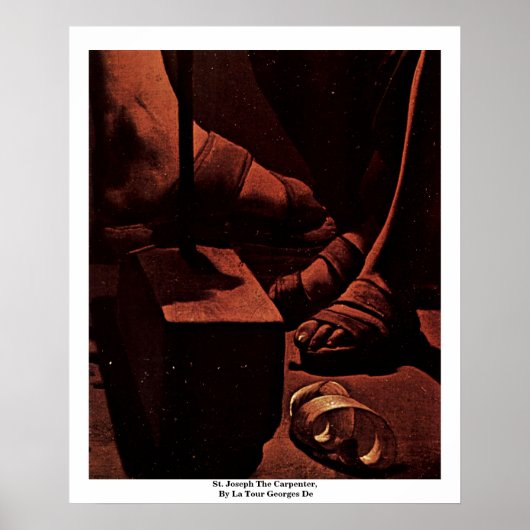 Sint-Jozef de Carpenter van La Tour Georges de Poster (Voorkant)