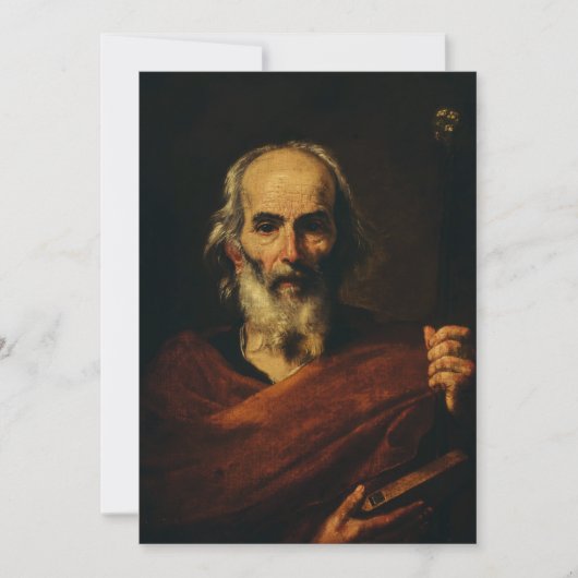 Sint-Jozef door Jusepe de Ribera Bedankkaart (Voorkant)