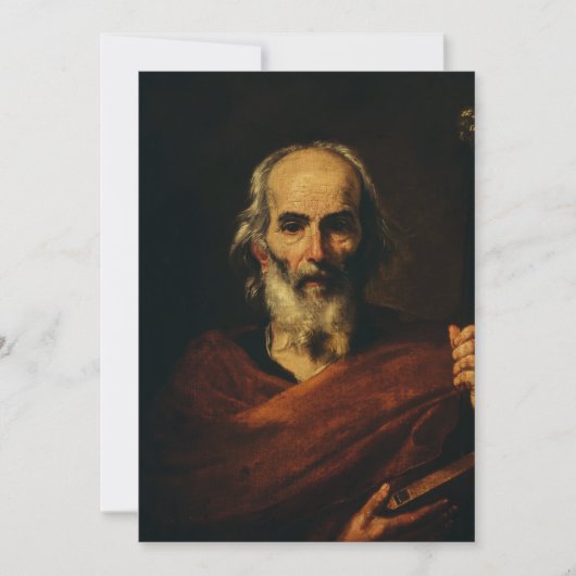 Sint-Jozef door Jusepe de Ribera Feestdagenkaart (Voorkant)