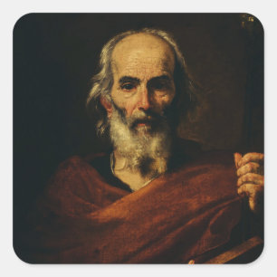 Sint-Jozef door Jusepe de Ribera Vierkante Sticker