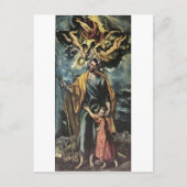 Sint-Jozef en het Christelijke Kind van El Greco P Briefkaart (Voorkant)