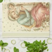 Sint-Jozef en Jezus Memorare katholieke gebeden Theedoek (Gevouwen)