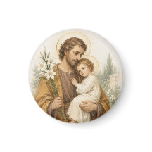 Sint-Jozef en Kind Jezus Vintage Katholiek