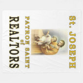 SINT-JOZEF FLEECE DEKEN (Voorkant (Horizontaal))