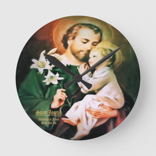 Sint Jozef Guardian van Jezus Ronde Klok (Voorkant)