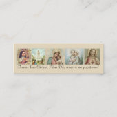 Sint-Jozef, heilig hart, Mary, Fatima, Therese Mini Visitekaartje (Voorkant)