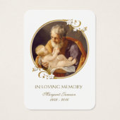 Sint-Jozef-katholieke begrafenisherdenkingsplechti Visitekaartje (Voorkant)