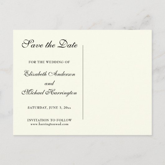 Sint-Jozef-katholieke bruiloft bespaart de datum Aankondigingskaart (Achterkant)