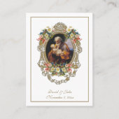 Sint-Jozef-katholieke bruiloft voor de Heilige Kaa Visitekaartje (Voorkant)