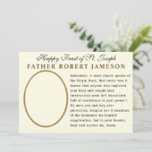 Sint-Jozef-katholieke Memorare Prayer Card Kaart (Staand voorkant)