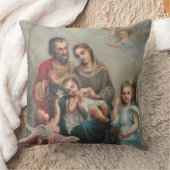 Sint-Jozef, Mary, Jezus, Angels Kussen (Deken)