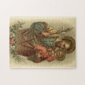 Sint-Jozef met de Baby Jesus Lilies Legpuzzel (Horizontaal)
