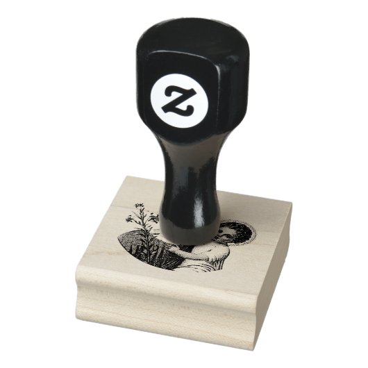 Sint Jozef met de Baby Jesus Rubberstempel (Stempel)