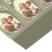 Sint-Jozef met het kind Jesus Lilies Lange Tafelloper (Hoek)