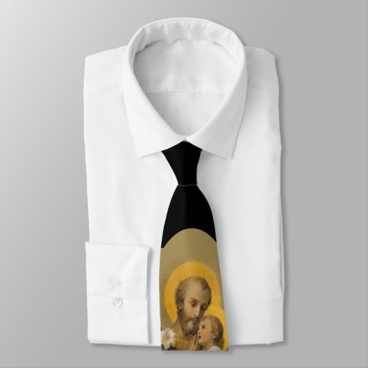 Sint-Jozef met het kind Jesus Lily Stropdas (Gebonden)