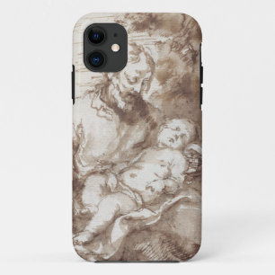 Sint-Jozef met het Slapende Christus Kind (pen & b Case-Mate iPhone Case