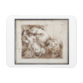 Sint-Jozef met het Slapende Christus Kind (pen & b Magneet (Horizontaal)