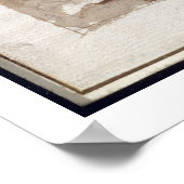 Sint-Jozef met het Slapende Christus Kind (pen & b Poster (Hoek)