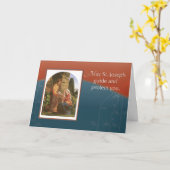Sint Jozef met Maria en Jezus en Geest Kaart (Gele Bloem)