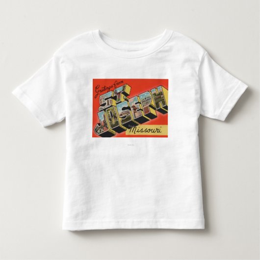 Sint-Jozef, Missouri - Grote letterscènes Kinder Shirts (Voorkant)