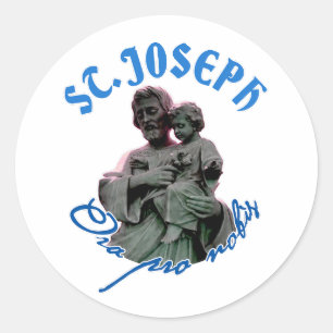 Sint-Jozef: Ora pro nobis Ronde Sticker