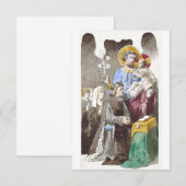 Sint Jozef Patroon van de Universele Kerk Bedankkaart (Voorkant / Achterkant)