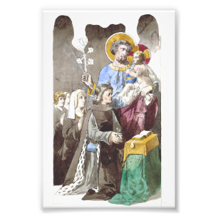 Sint-Jozef Patroon van de Universele Kerk Foto Afdruk