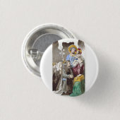 Sint-Jozef Patroon van de Universele Kerk Ronde Button 3,2 Cm (Voorkant /achterkant)