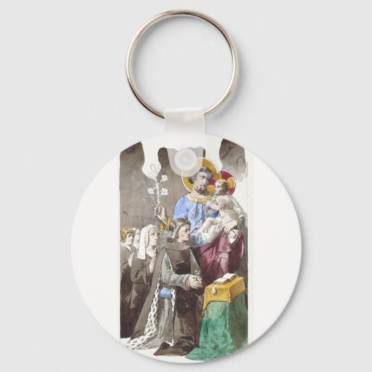 Sint-Jozef Patroon van de Universele Kerk Sleutelhanger (Voorkant)