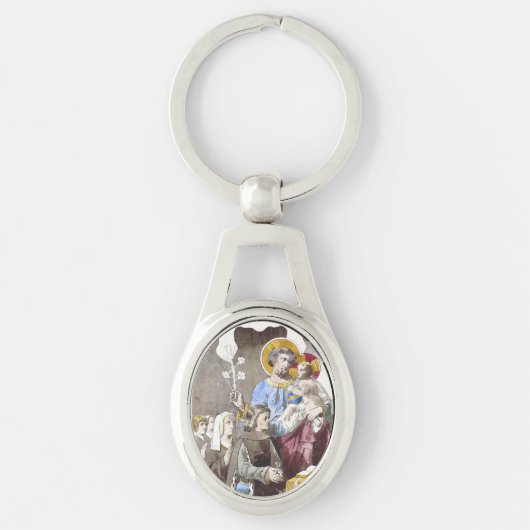 Sint-Jozef Patroon van de Universele Kerk Sleutelhanger (Voorkant)