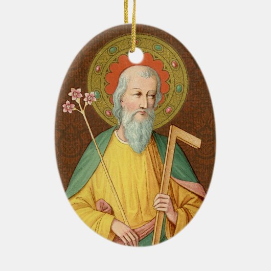 Sint-Jozef (SAU 35) Ovaal Keramisch Ornament (Achterkant)