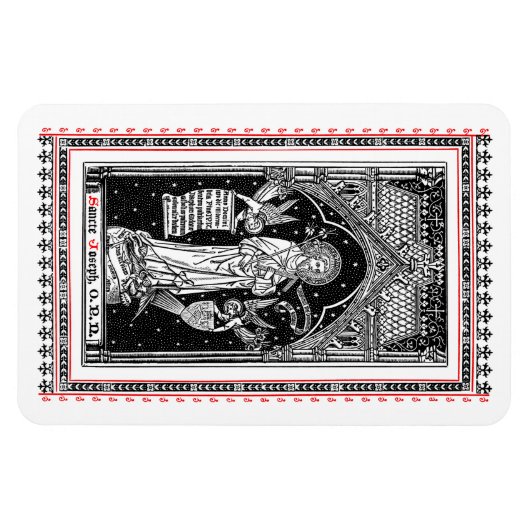 Sint-Jozef, strijder van de kerk (DT 01) Magneet (Horizontaal)