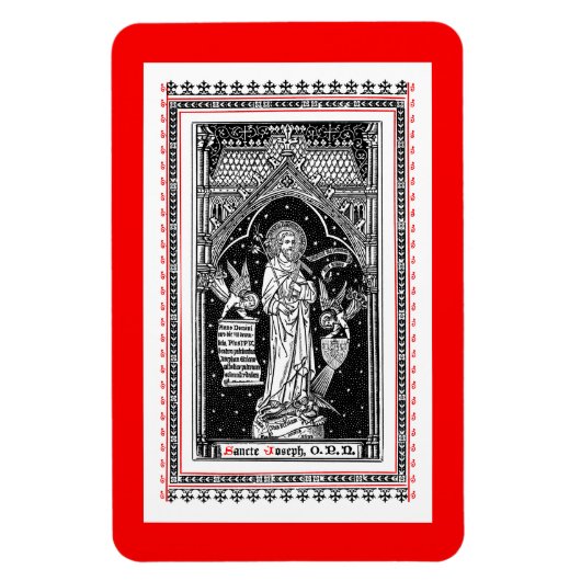 Sint-Jozef, strijder van de kerk (DT 01) Magneet (Verticaal)